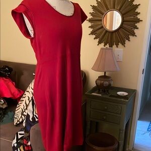 Nanette Lapore Size L knit dress with great details and cap sleeves